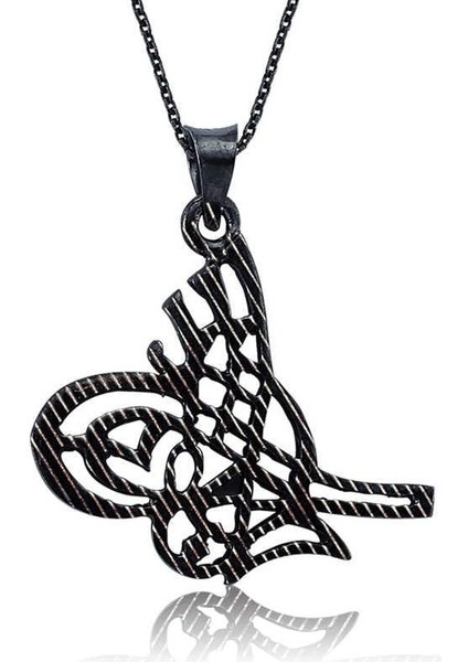 925 Ayar Gümüş Tuğra Kadın Gümüş Kolye