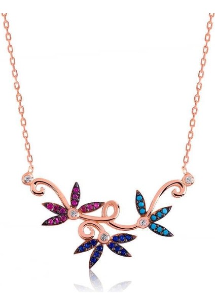 925 Ayar Gümüş Sevgi Dalı Kadın Gümüş Kolye