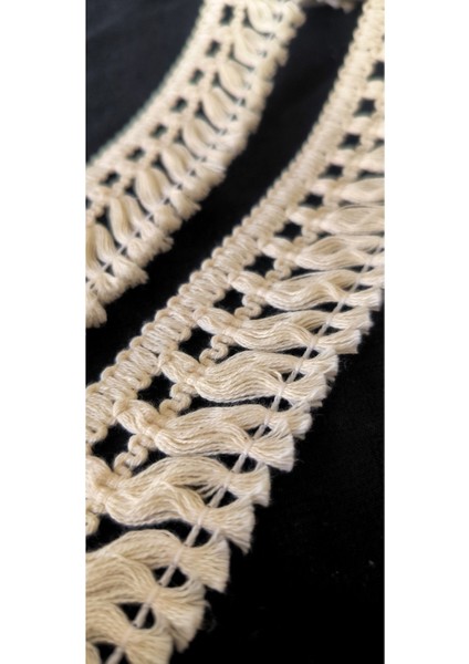 Pamuk Kenar Örgülü Püskül Saçak