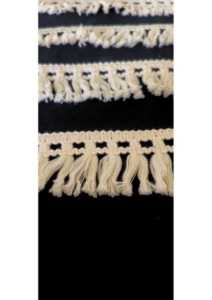 Pamuk Kenar Örgülü Püskül Saçak