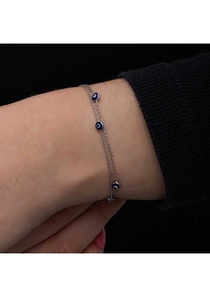 Gümüş Nazar Kadın Bileklik indirimleri