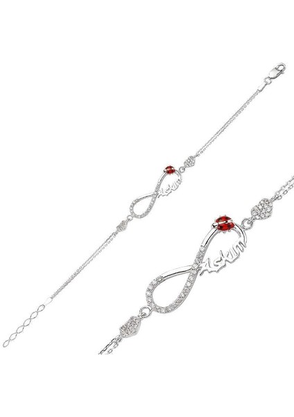 925 Ayar Gümüş Sonsuzluk Aşkım Bileklik