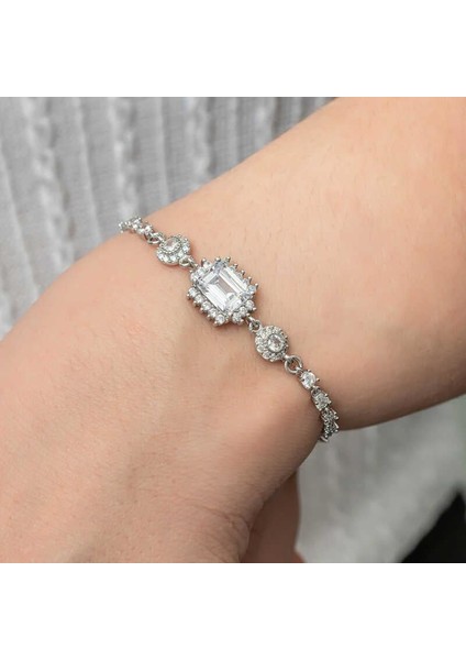 925 Ayar Gümüş Baget Su Yolu Kadın Bileklik fırsatları