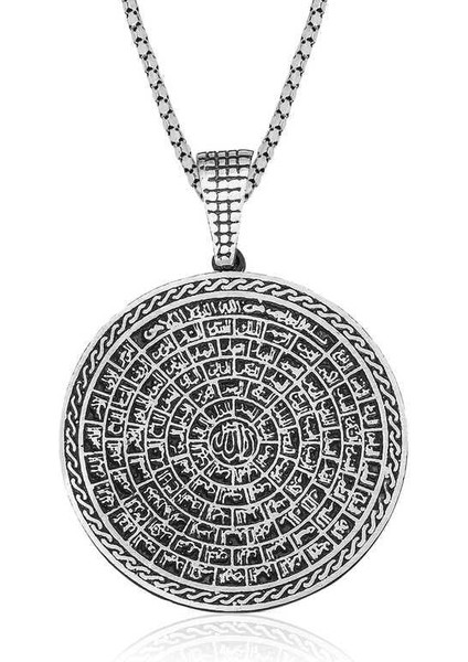 Gümüş Esma-Ül Hüsna Kolye