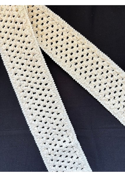 Ham Pamuk Örgü Lastik Örme Şerit