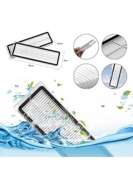 Dreame Bot L10S ULTRA/ PRO- S10 PRO, S10+, X10+(PLUS)XIAOMI Vacuum Mop Yedek Hepa Filtre Seti- 2 Adet modelleri