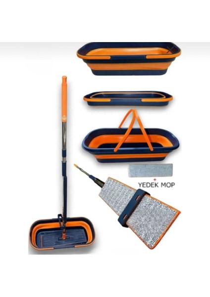 Renkli Katlanabilir Tekerlekli Temizlik Mop'u, Pratik ve Hafif Tasarım fiyatları