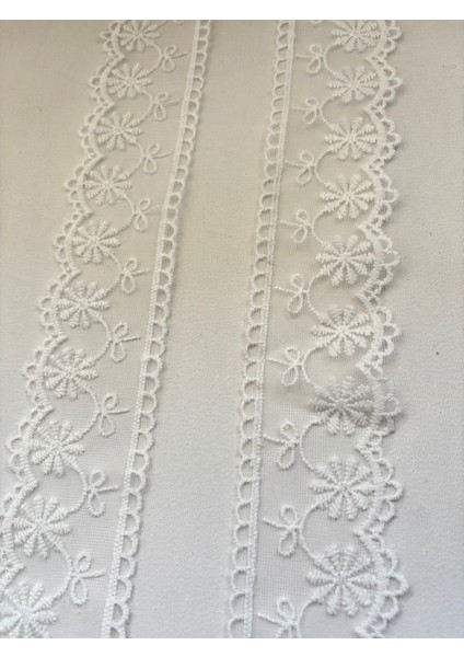 Kenar Fiyonk Kartanesi Model Polyester Güpür Dantel