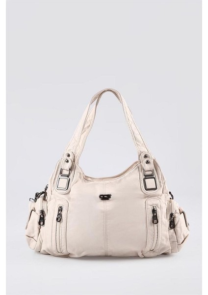 Tiwe Bej Cilt Omuz Çantası