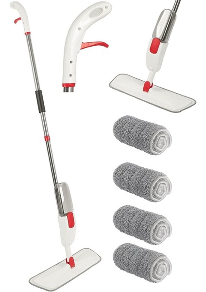 4 Bezli Sprey Mop ile Pratik ve Kolay Temizlik Keyfi