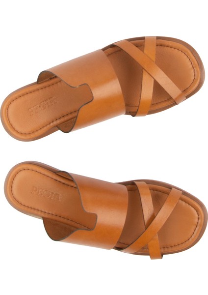 Kadın Bantlı Deri Terlik DG6062 fiyatları