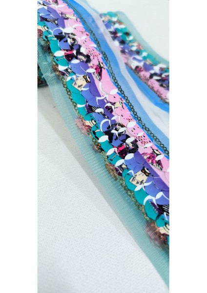 Rengarenk Pul Payet Şerit