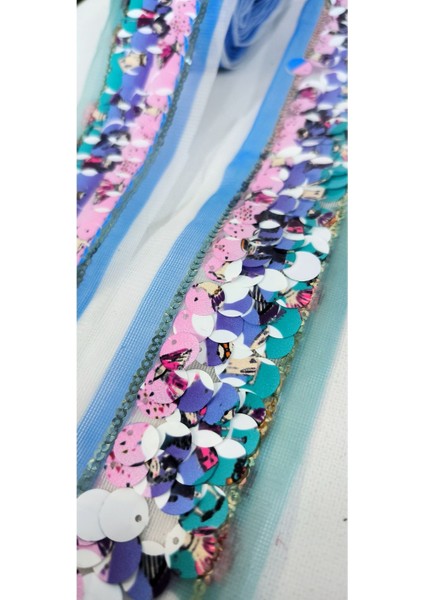 Rengarenk Pul Payet Şerit fiyatları