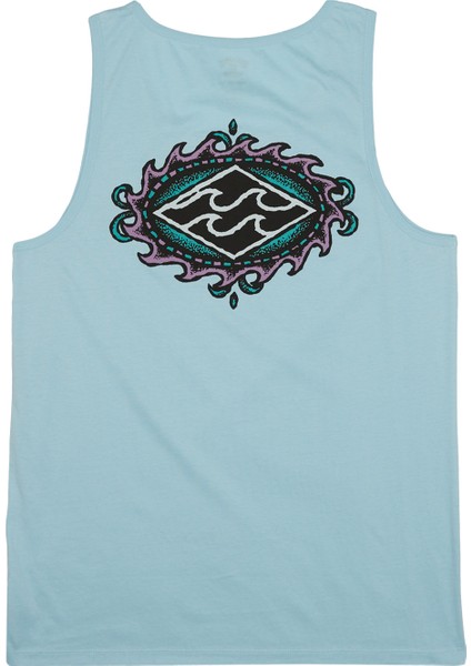 Crayon Wave Tees Erkek Mavi Atlet