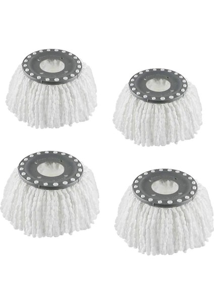 4'lü Mikrofiber Döner Başlıklı Mop Bezi Yedek Seti, Temizliğin Rahat Yolu