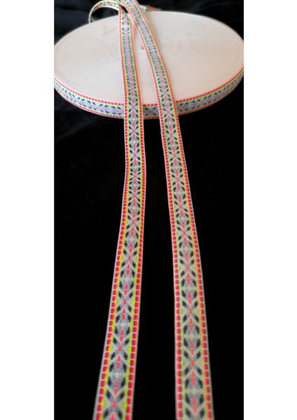 Neon Renkli Etnik Dokuma Şerit ( 1,5 cm ) modelleri