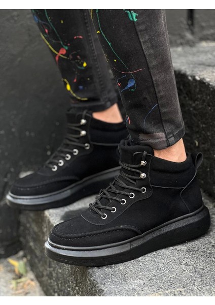 KB-0994 Kuback Siyah Süet Siyah Yüksek Taban Erkek Bilek Bot fiyatları