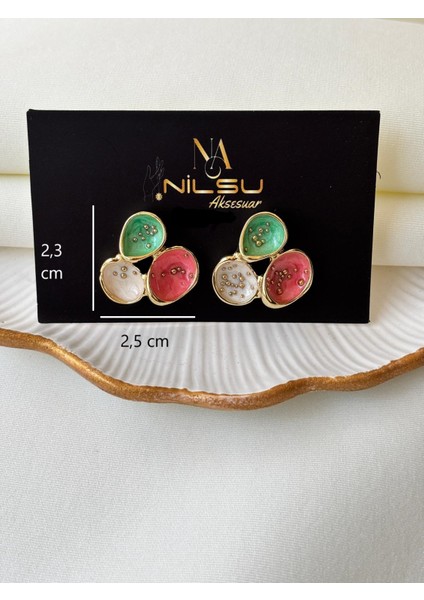 Üç Renkli Tasarım Kadın Küpe indirimleri