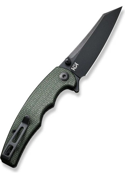 P87 Folder Flipper Knife Micarta Dark Green Handle Çakı modelleri