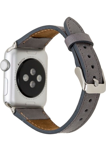 Mulvxurg URG02 Apple Watch Uyumlu Deri Kordon 42-44-45MM Slim Rst9 Gri (Mulvix) fiyatları