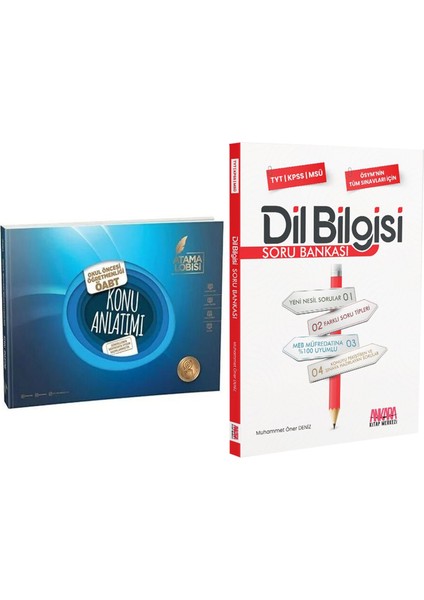 Öabt Meb Ags Okul Öncesi Öğretmenliği Konu Anlatımı ve Akm Dil Bilgisi Soru Bankası Seti 2 Kitap
