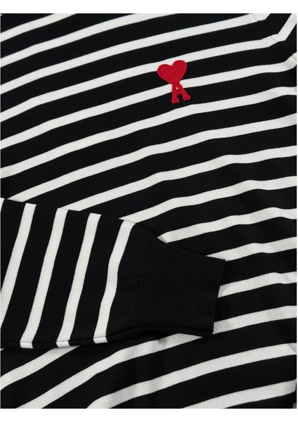 Siyah Çizgili Erkek Triko Kazak modelleri