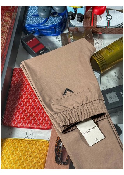 Bej Logo Detalı Jogger Jg