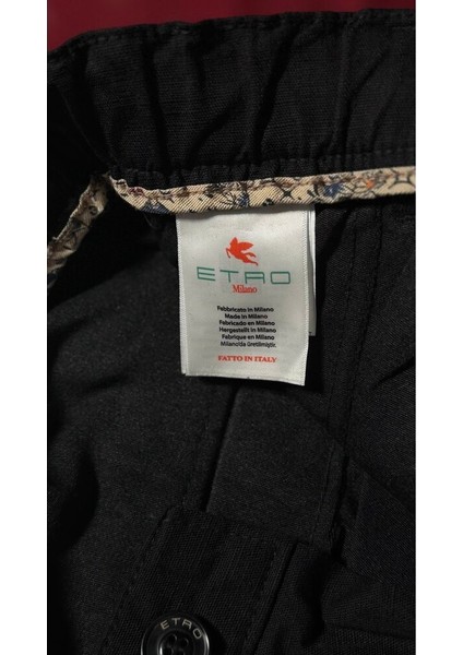 Siyah Keten Pantalon fırsatları