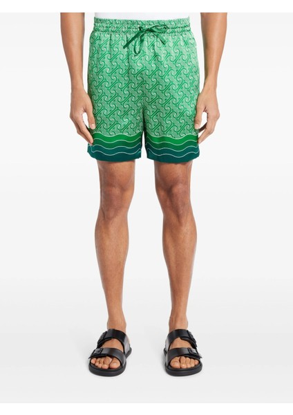 Yeşil Erkek Deniz Şortu Ss
