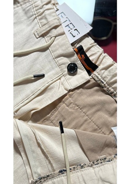 Bej Keten Pantalon modelleri