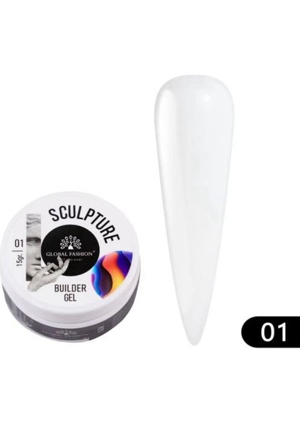 Hamur Jel Tırnak Hamur Jelı Şafaf Renk No:1 , Global Fashıon 15ML