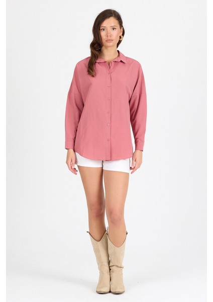 Oversize Uzun Basic Gömlek DS22YB113900 fiyatları