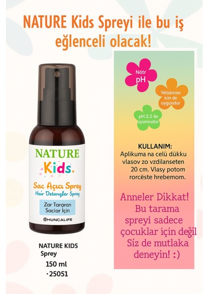 Nature Çocuk Saç Açıcı Sprey 150 ml