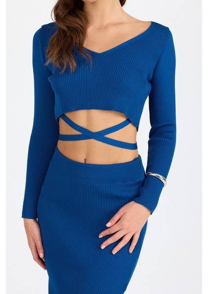 Kadın Etekli Triko Takım 0602 fırsatları