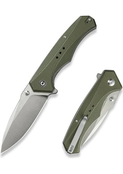 Photonix Flipper & Thumb Stud Knife Od Green G10 Handle Çakı fiyatları
