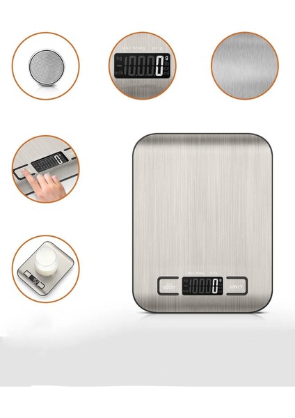 Hassas Dijital El Kantarı 5 kg Mutfak ve Ev Için Tartı Aracı fırsatları