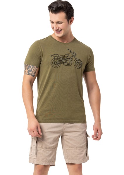 Tj Erkek Yeşil Tişört