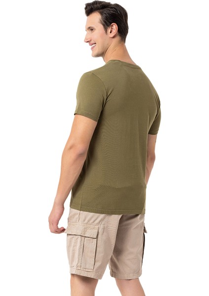 Tj Erkek Yeşil Tişört