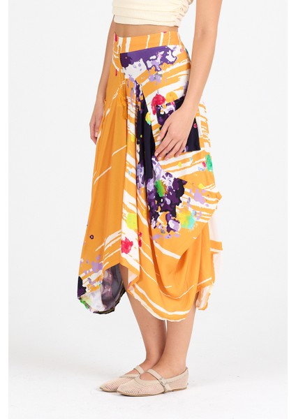 Kadın Digital Baskı Şalvar Etek 984 fırsatları