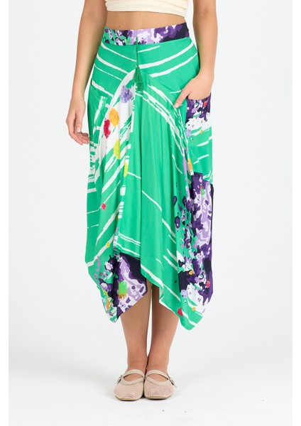 Kadın Digital Baskı Şalvar Etek 984