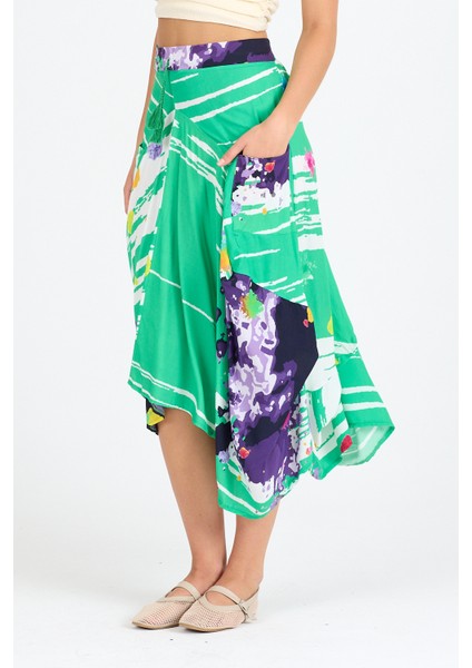 Kadın Digital Baskı Şalvar Etek 984 indirimleri