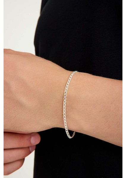 925 Ayar Gümüş Unisex Rambo Zincir Bileklik 3 mm fiyatları