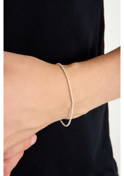 925 Ayar Gümüş Unisex Top Zincir Bileklik 1.5 mm modelleri