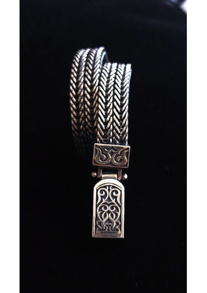 925 Ayar Gümüş Otantik El Yapımı Uzak Şehir Bileklik 21 cm fiyatları