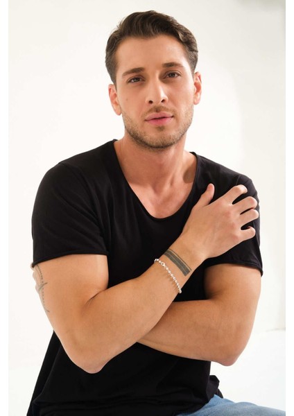 925 Ayar Gümüş Unisex Top Zincir Bileklik Tırnak Makası Bileklik fırsatları