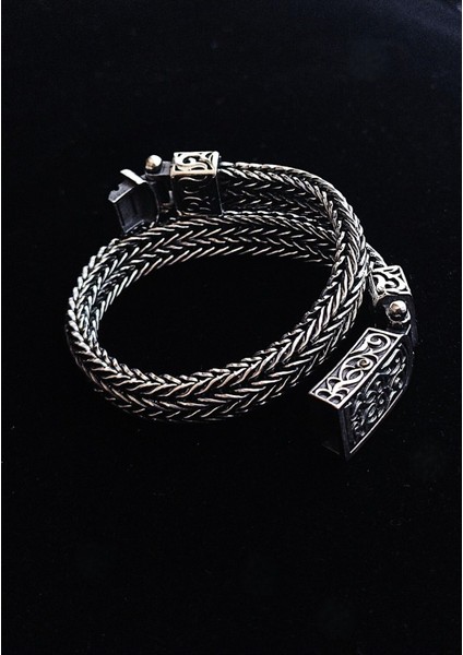 925 Ayar Gümüş Uzak Şehir El Yapımı Bileklik 21 cm fiyatları