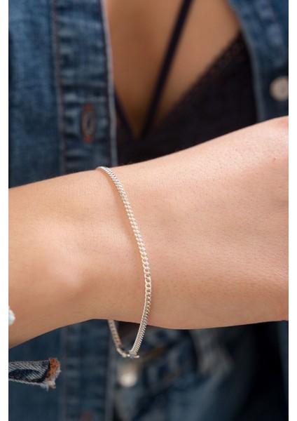 925 Ayar Gümüş Unisex Gurmet Bileklik 2.2 mm