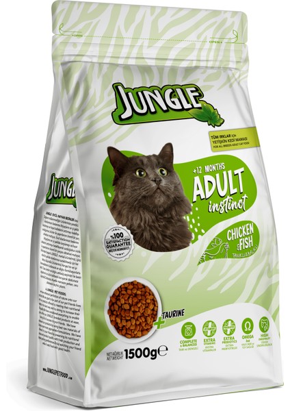 1,5 kg Tavuk-Balıklı Yetişkin Kedi Maması