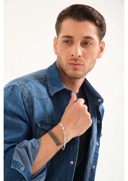 925 Ayar Gümüş Italyan Gurmet Bileklik 6 mm fiyatları