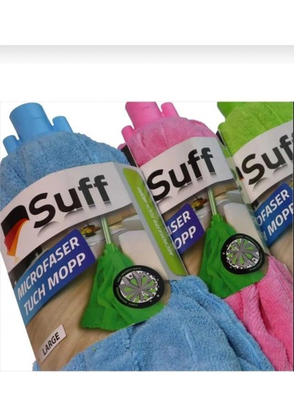 3 Adet Mikrofiber Büyük Boy Havlu Mop, Yedekli, 90X64CM